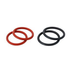 2122 rubber rings Bucephalus - set, 2 pairs (black und red)